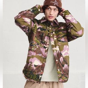 Urban Outfitters BDG patterned quilted shirt jacket